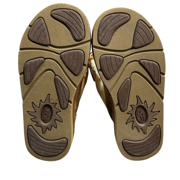 Ugg Sz 6 Tularosa Tall Boots Chestnut Suede Shearling Wool Lace Up Cozy Winter - Picture 9 of 12